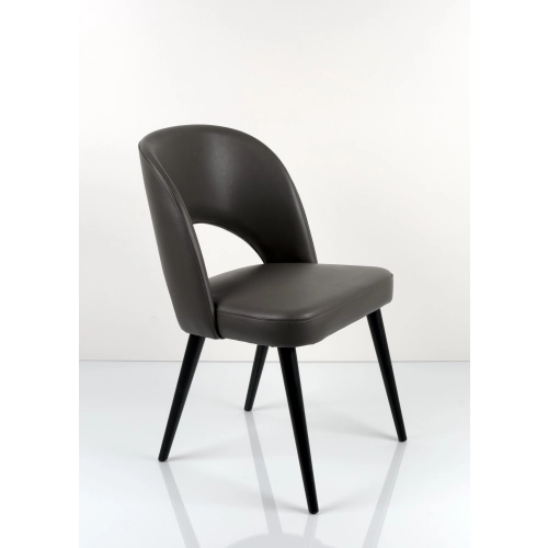 Krzesło DELUXE KR-5 Eko-skora Grafitowa 2528